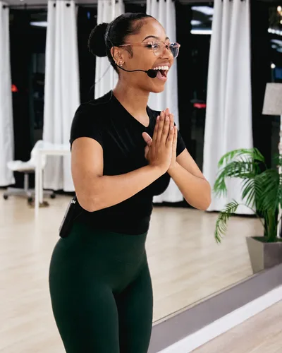 Michaela smiling